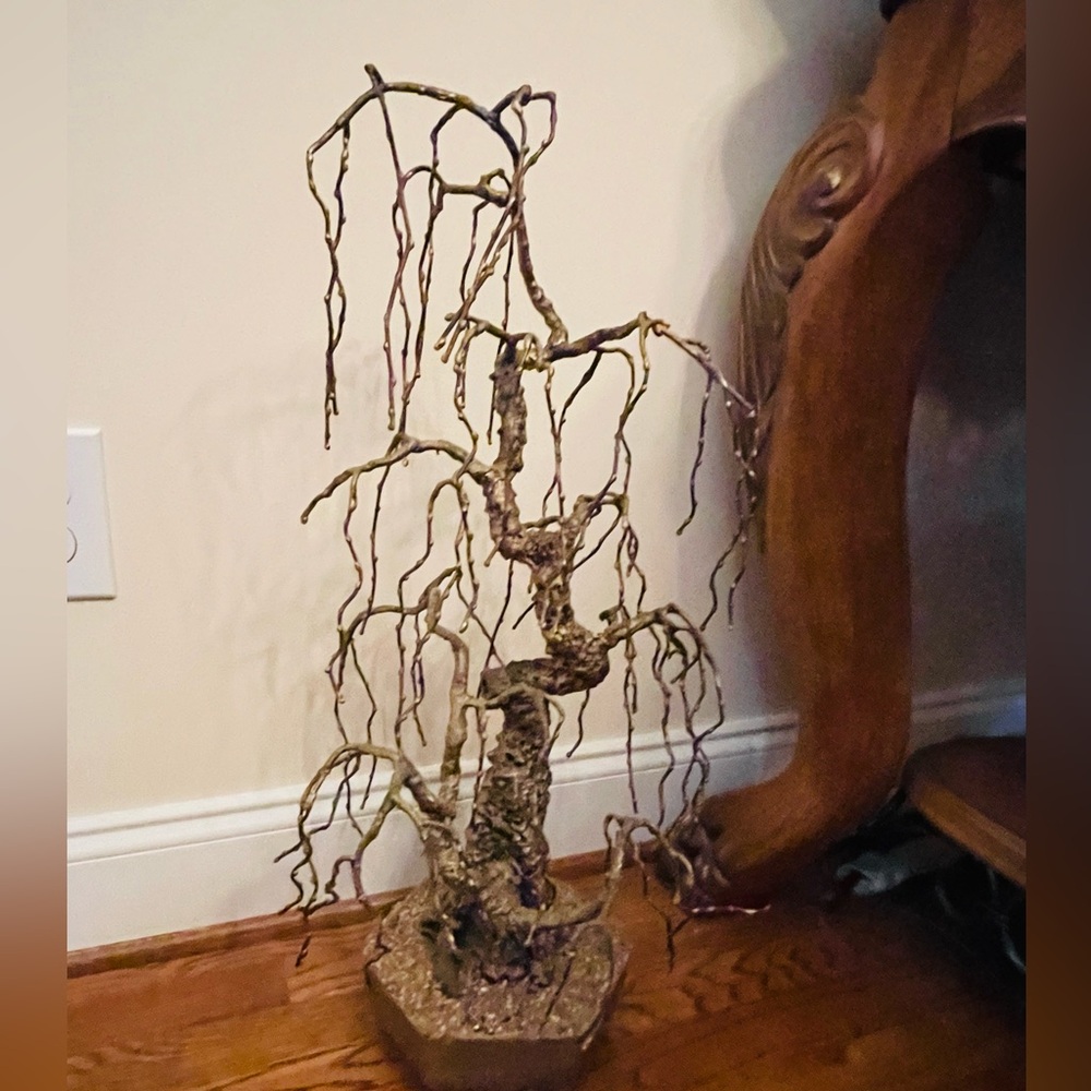 1950s Bronze Bonsai Tree Sculpture，very heavy - Picture 7 of 9